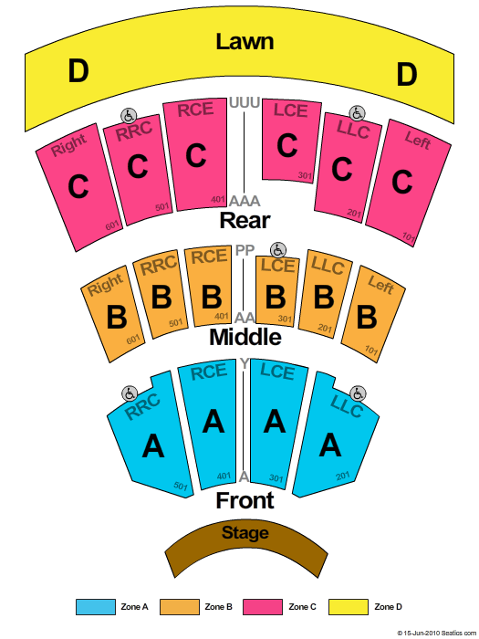 Constellation Brands Performing Arts Center End Stage Zone Seating Chart